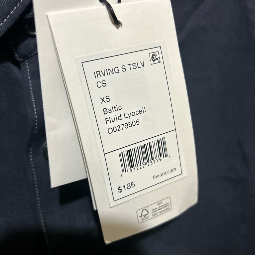 Theory Irving Baltic Shirt XS